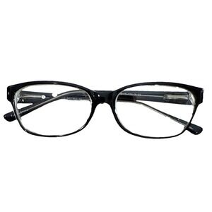 Value Metro 10 Eyeglasses Frame Only Black Crystal Spring Hinge 53-15-135-34mm